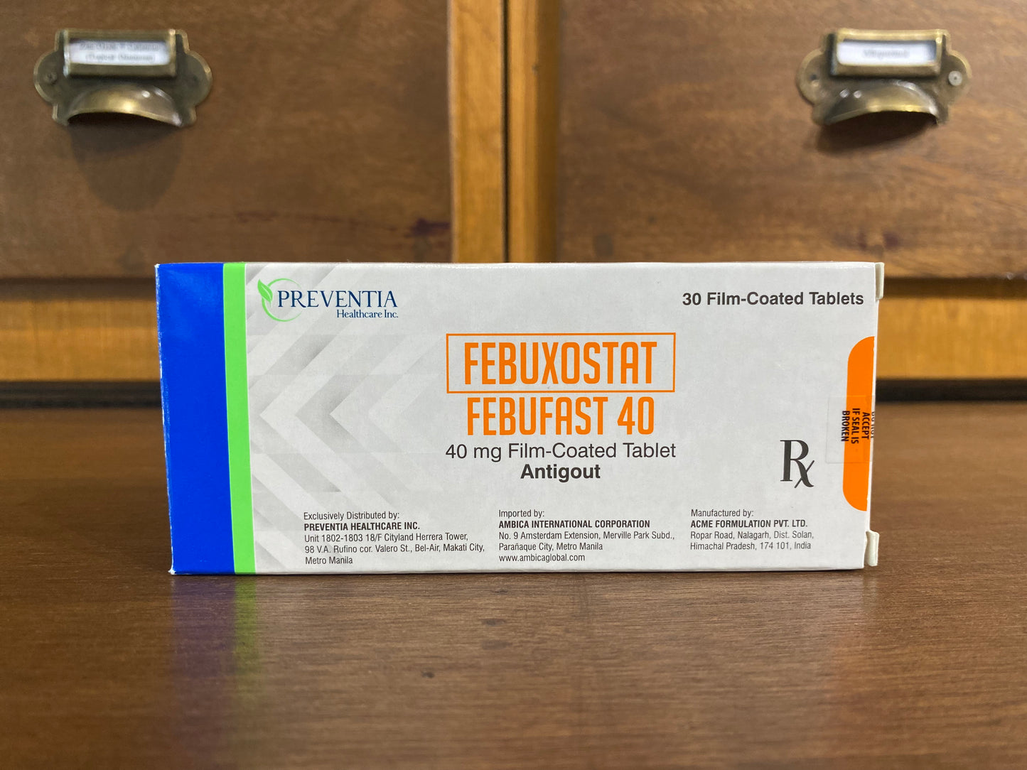 Febuxostat (FEBUFAST) 40mg Film-Coated Tablet