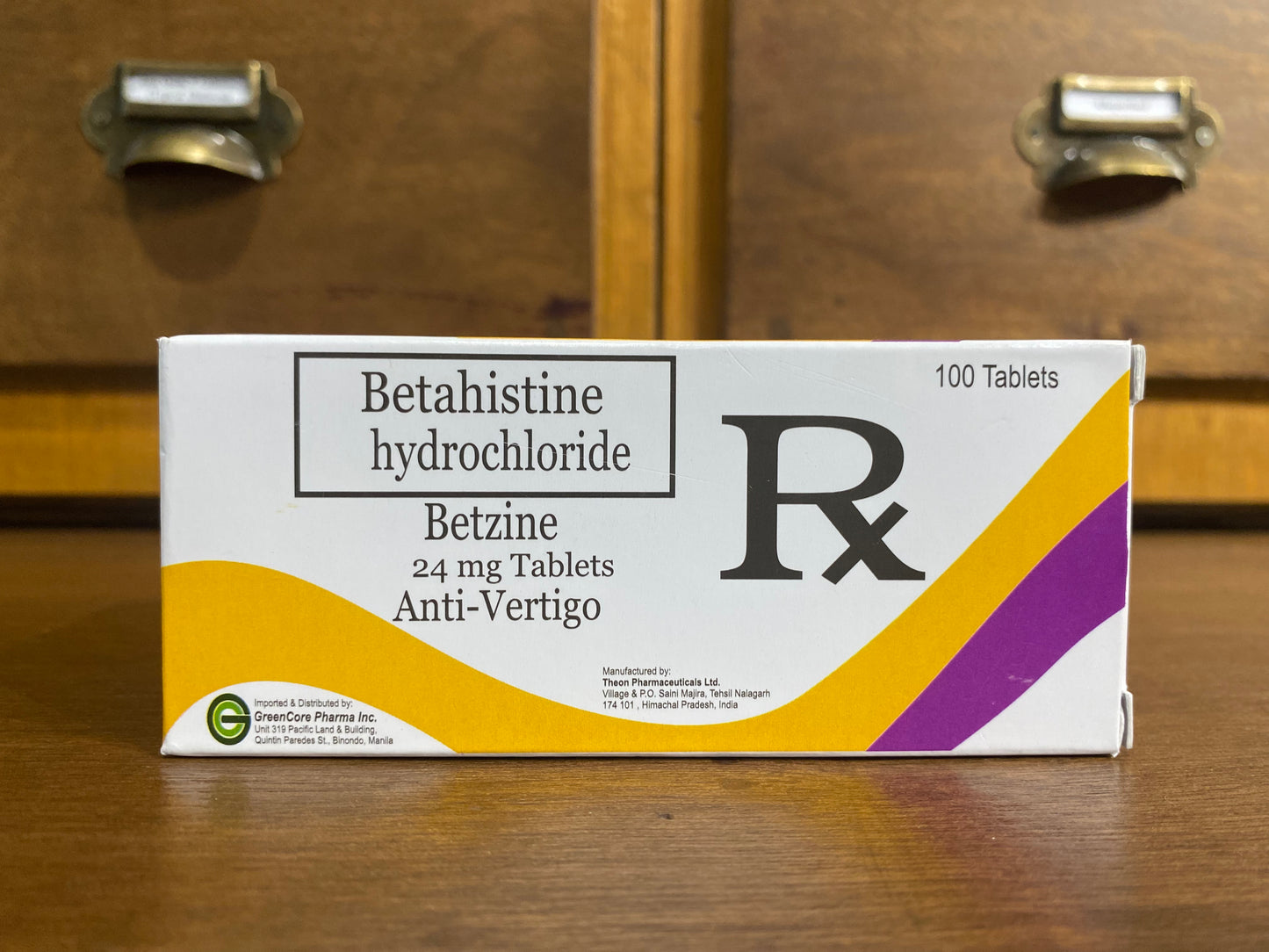 Betahistine (BETZINE) 24Mg Tab