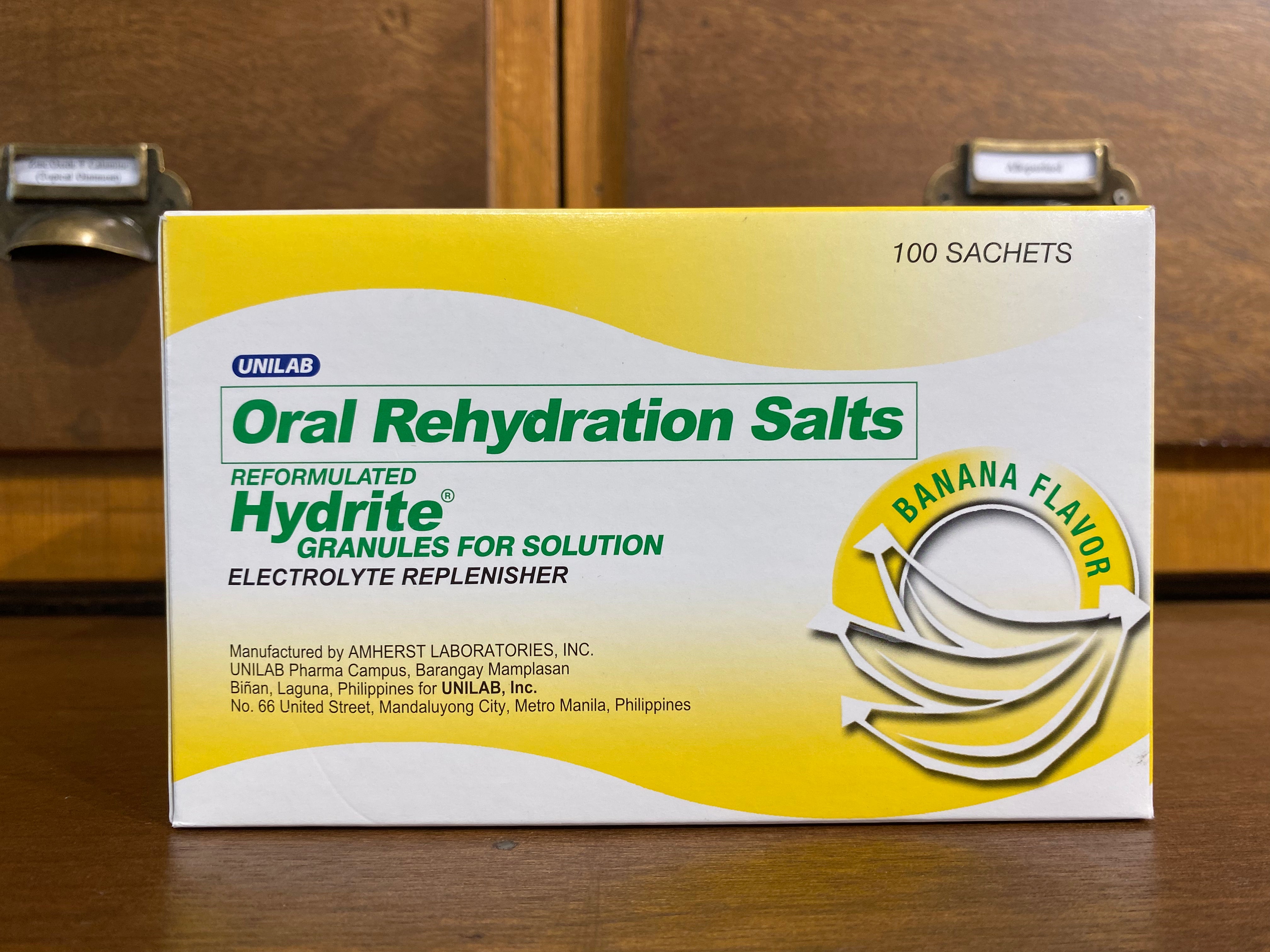 Rehydration Oral Rehydration Salts (HYDRITE) Banana Flavor Granule for Solution ...