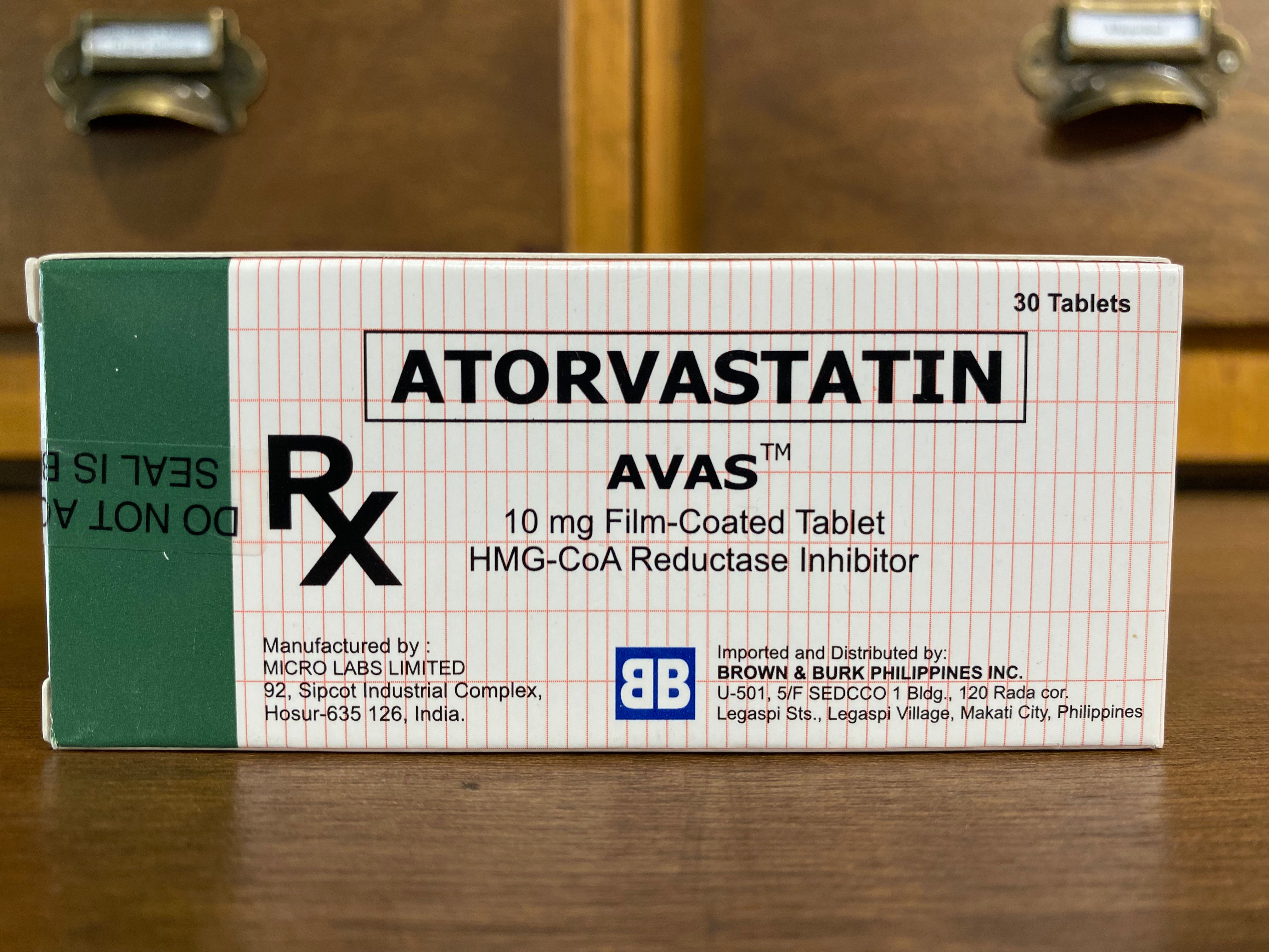 Avas Tablet Atorvastatin Calcium (AVAS) 10 mg Tablet – Meds for All