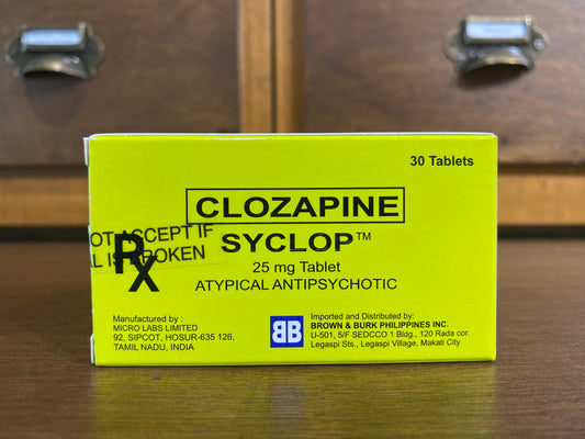 Clozapine (SYCLOP) 25 mg Tablet