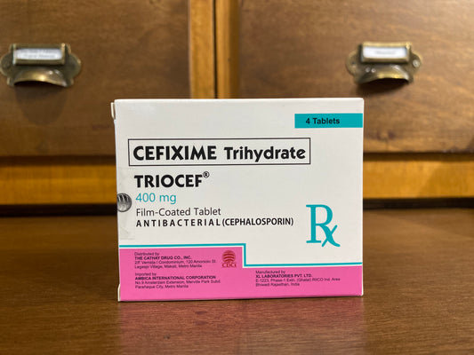 Cefixime (TRIOCEF) 400mg Film-Coated Tablet