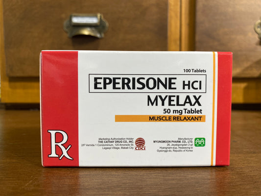 Eperisone HCl (Myelax) 50mg Tablet