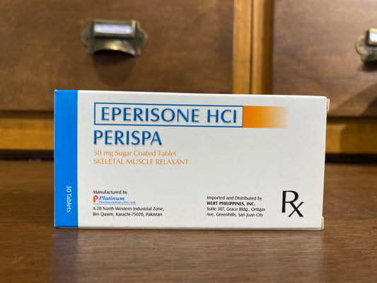 Eperisone (Perispa) 50mg Sugar-Coated Tablet