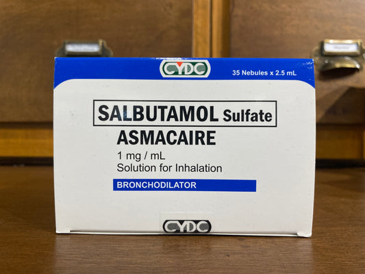 Salbutamol Sulfate (ASMACAIRE) 1mg/mL SOL FOR INH NEB 35S