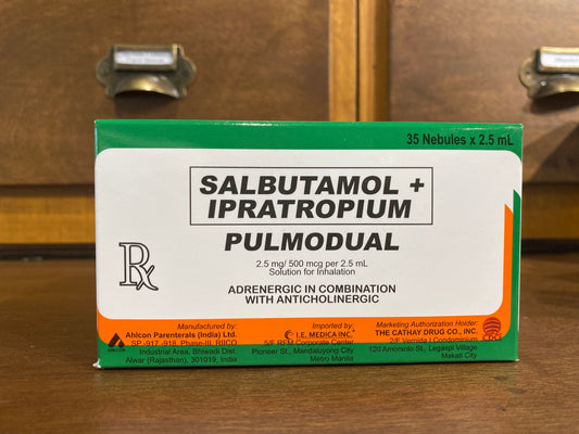 Salbutamol + Ipratropium  [PULMODUAL] 2.5 mg/500 mcg per 2.5mL, 2.5mL Nebule