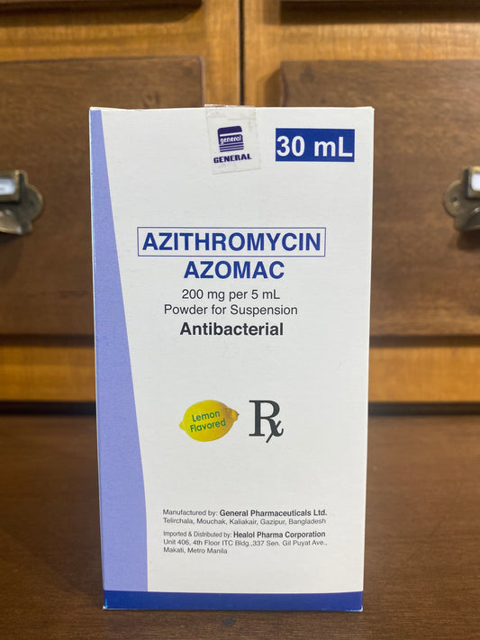 Azithromycin (AZOMAC) 200MG/5ML 30ML SUS BOT