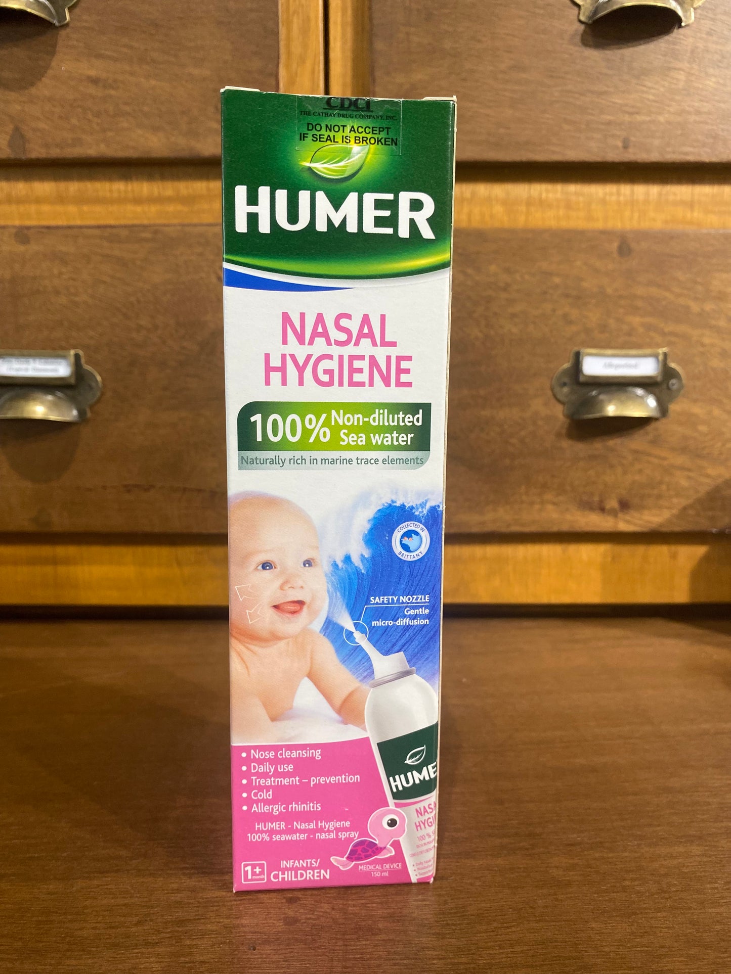 Non Diluted Sea Water HUMER HYGIENE INFANT 150ML NSPRY BOX 1's