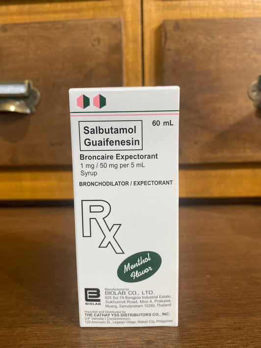 Salbutamol Sulfate + Guaifenesin [BRONCAIRE EXPECTORANT] Syrup