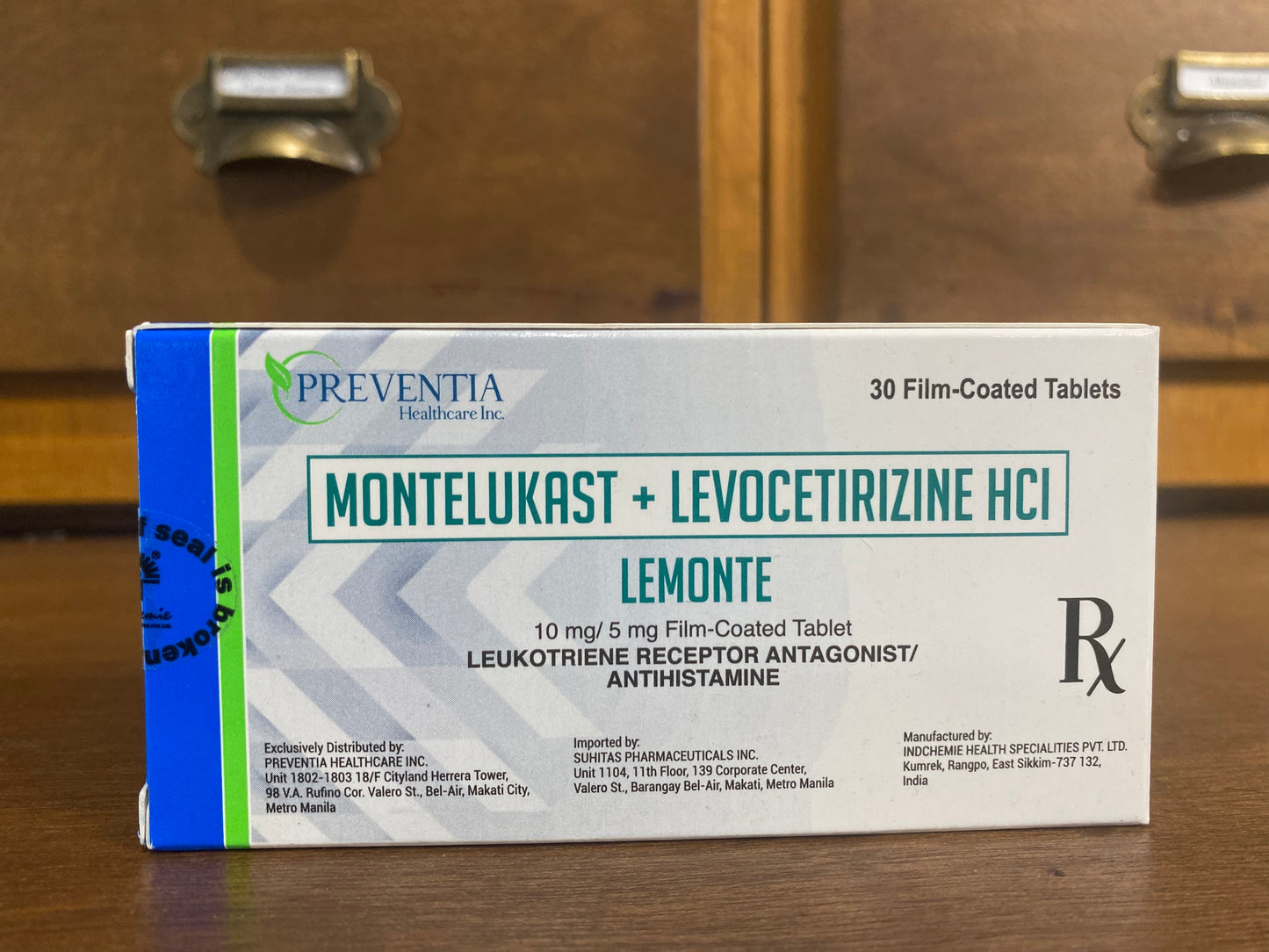 Montelukast Sodium + Levocetirizine HCl (LEMONTE) 10/5mg Film-Coated Tab