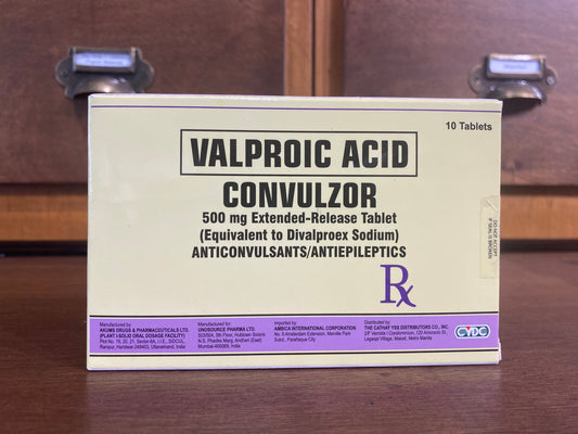 Valproic Acid 500mg Tablet (Convulzor)