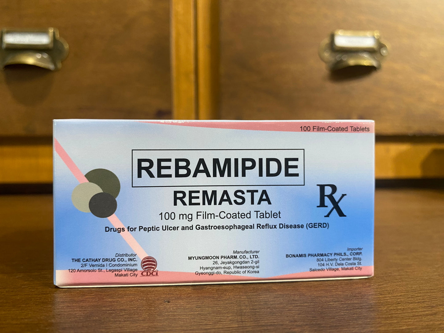 Rebamipide (REMASTA) 100mg Film-Coated Tablet