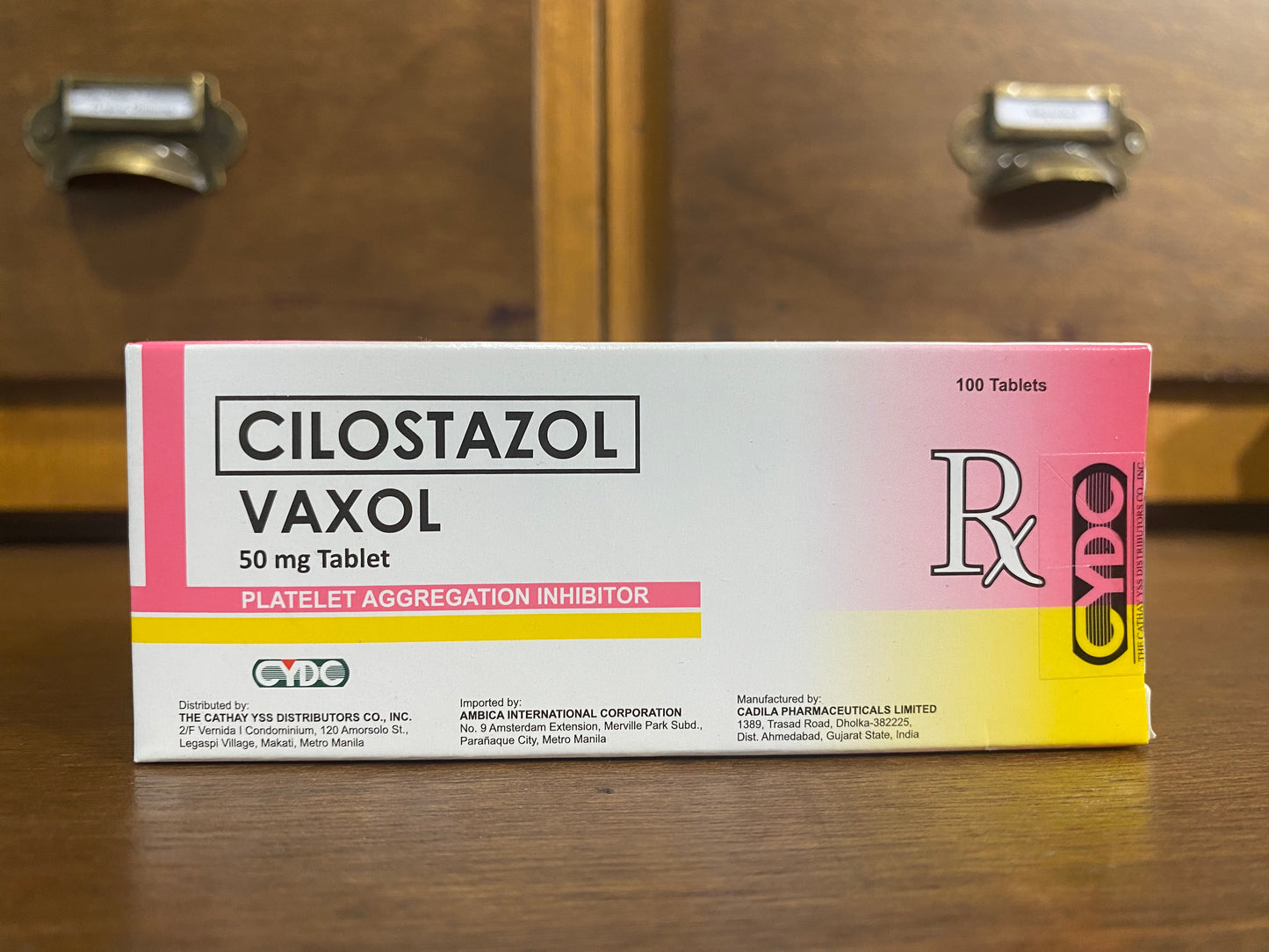 Cilostazol VAXOL 50MG TAB 100S