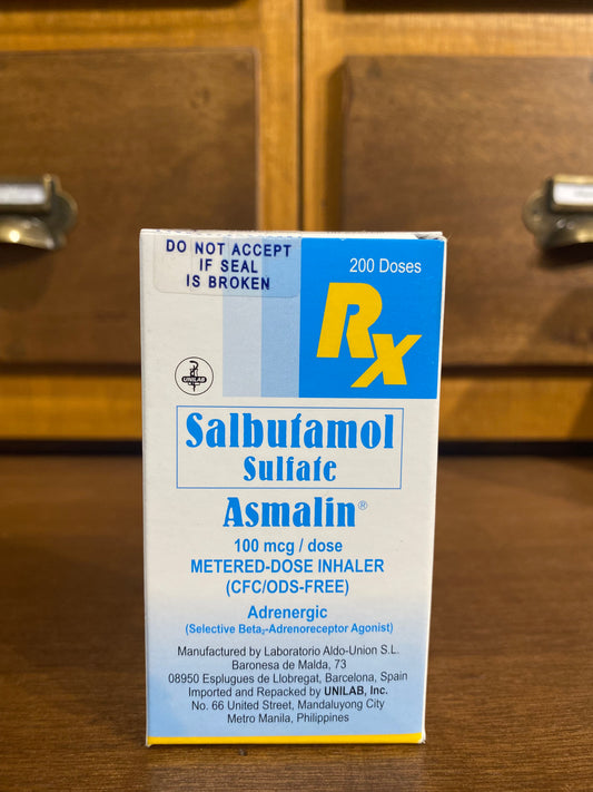 Salbutamol Sulfate (Asmalin) 100mcg Metered-Dose Inhaler