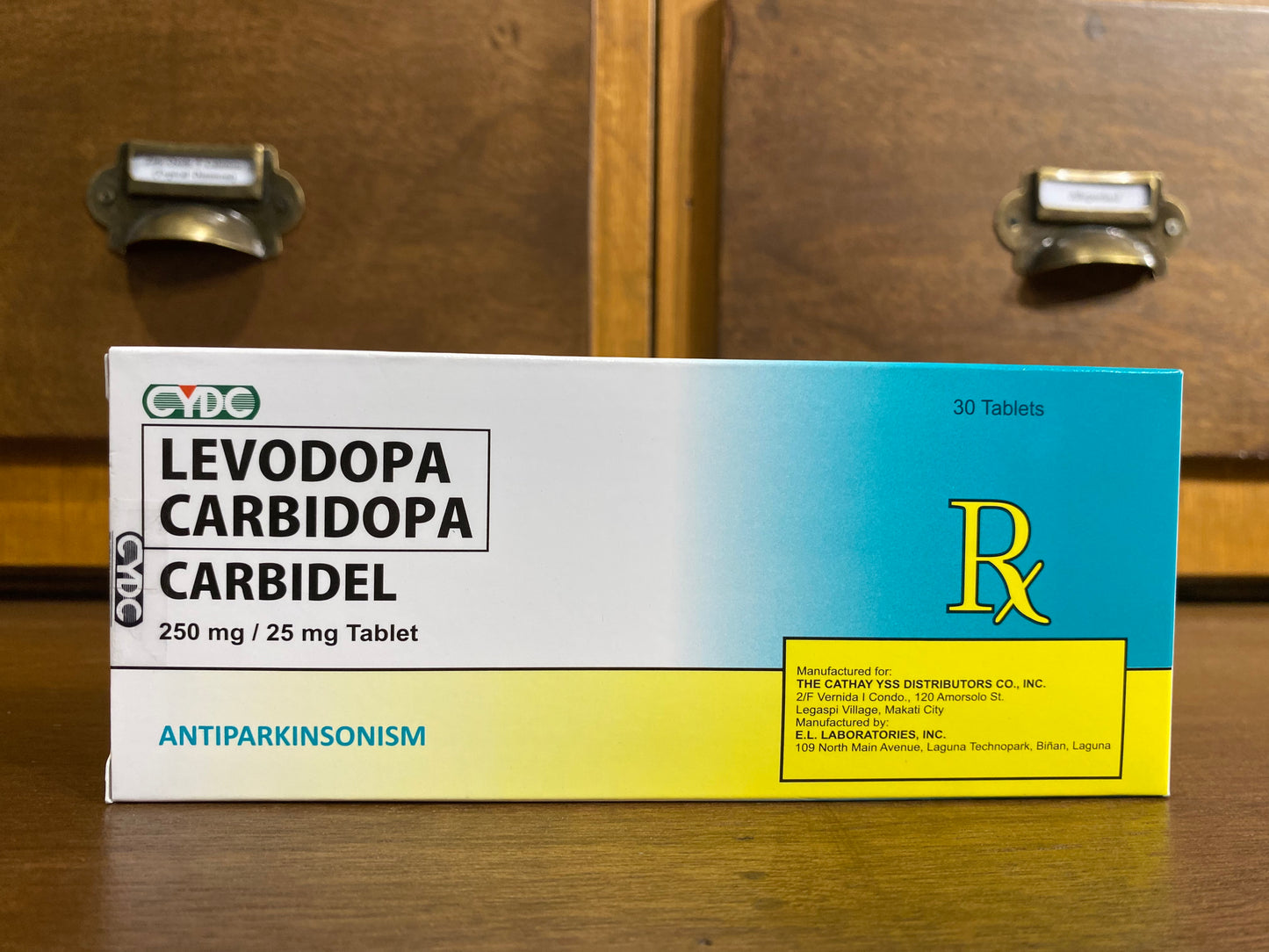 Levodopa+Carbidopa CARBIDEL 250MG/25MG TAB