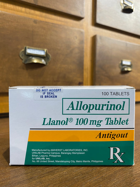 Allopurinol LLANOL 100MG TAB 100S