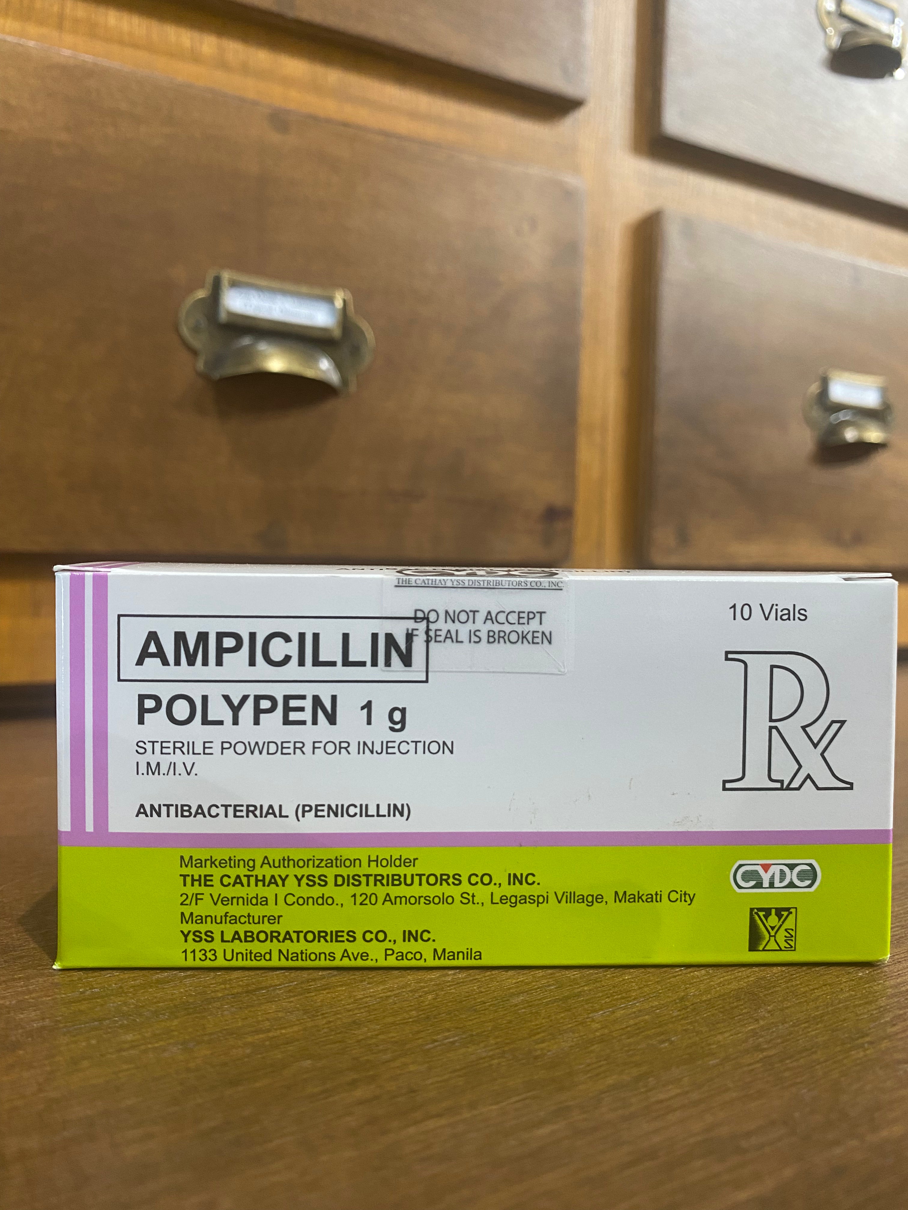 Ampicillin Sodium (Polypen) 1g Powder for Injection, Vial – Meds for All