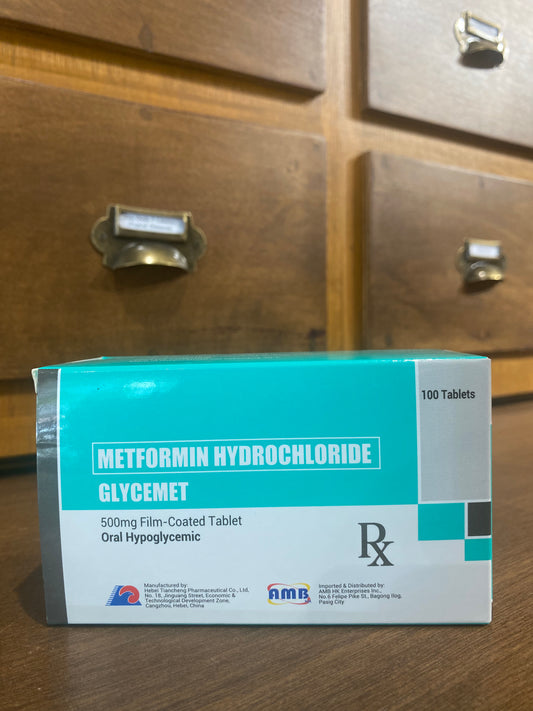 Metformin Hydrochloride (Glycemet) 500mg Film-Coated Tablet