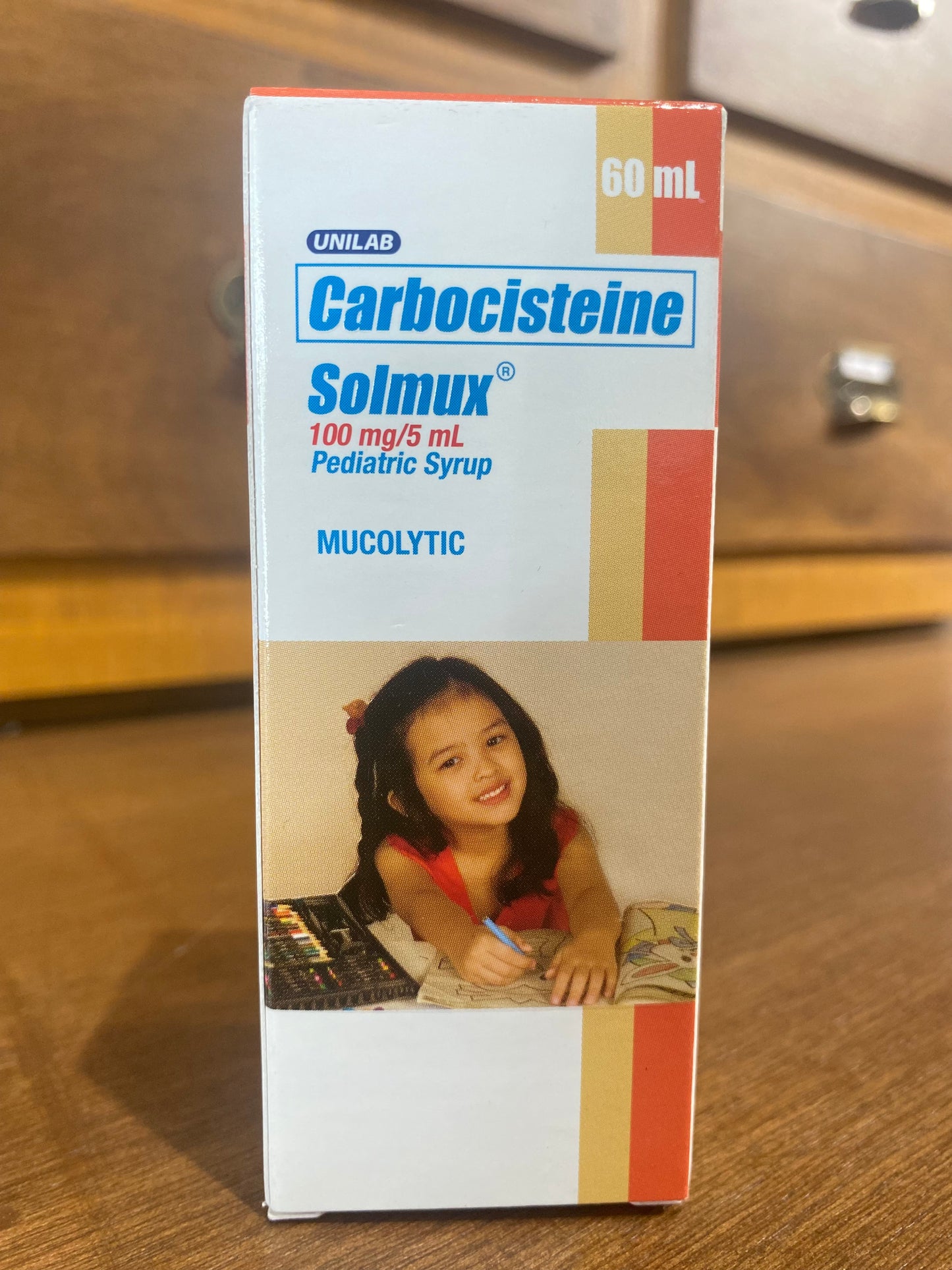 Carbocisteine (SOLMUX) 100mg/5mL Pediatric Syrup 60mL