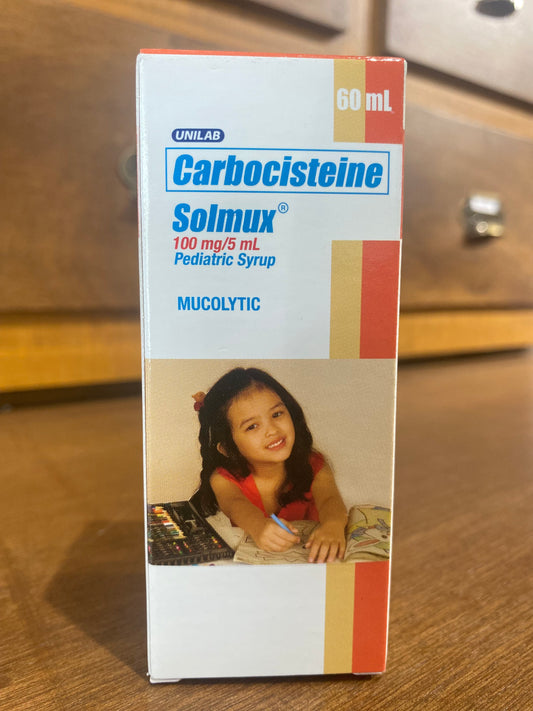 Carbocisteine (SOLMUX) 100mg/5mL Pediatric Syrup 60mL