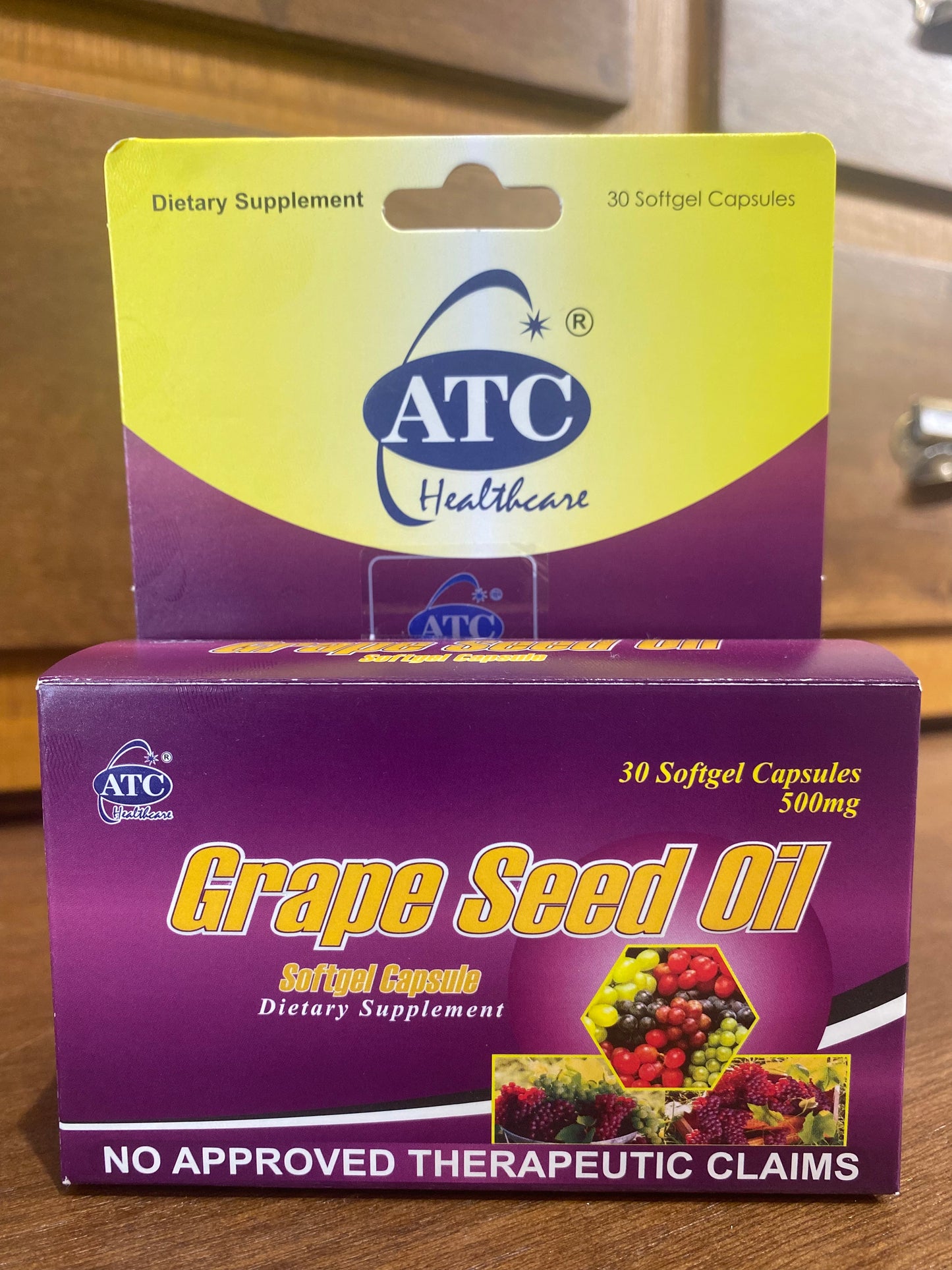 Grape Seed Oil (ATC) 500mg Softgel Capsule