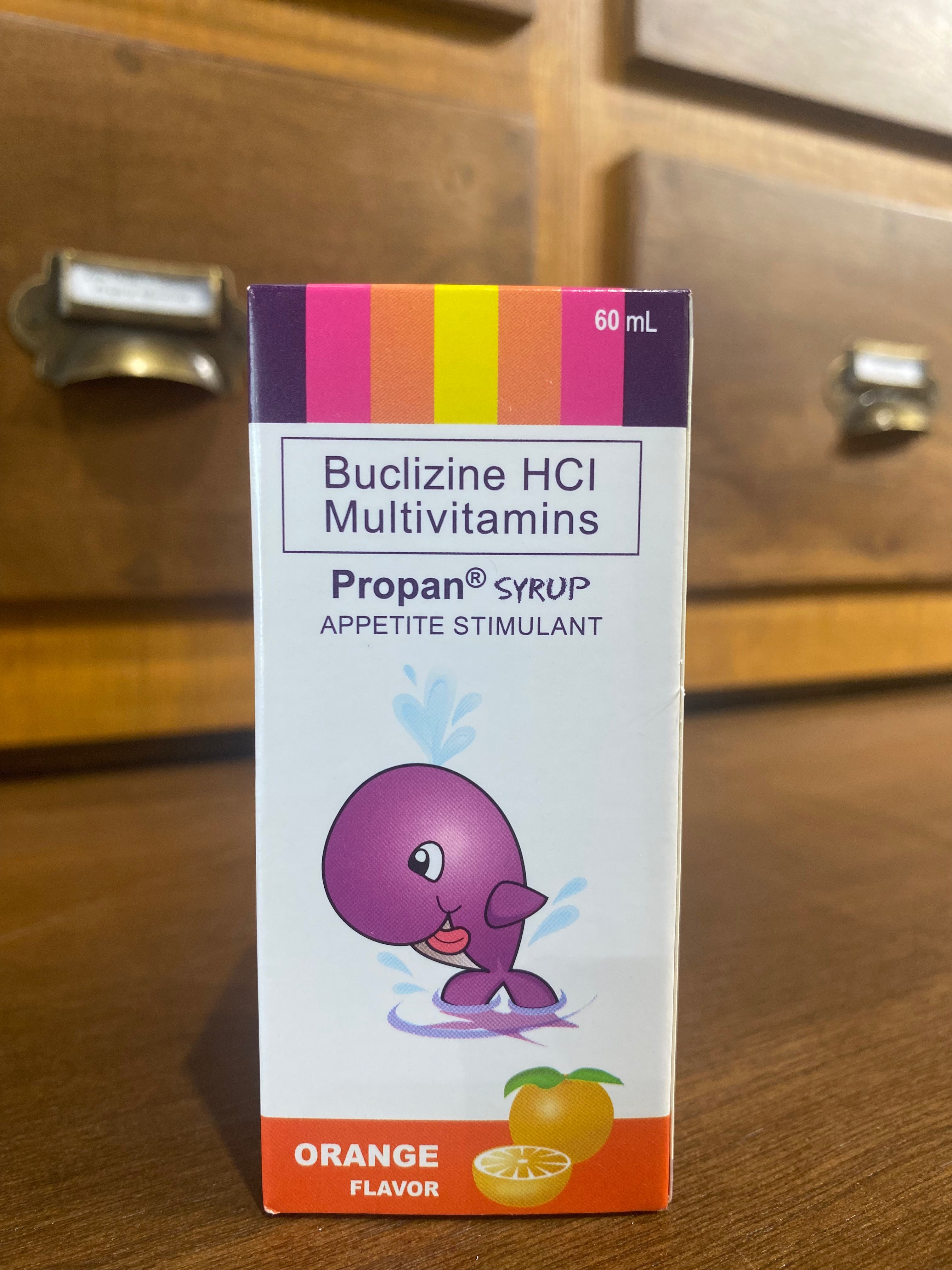 Buclizine HCl Multivitamins (PROPAN) Syrup 60mL Orange Flavor – Meds ...