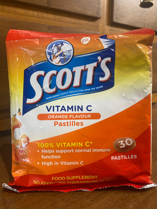 Scott's Vitamin C Orange Flavour 30s Pastilles