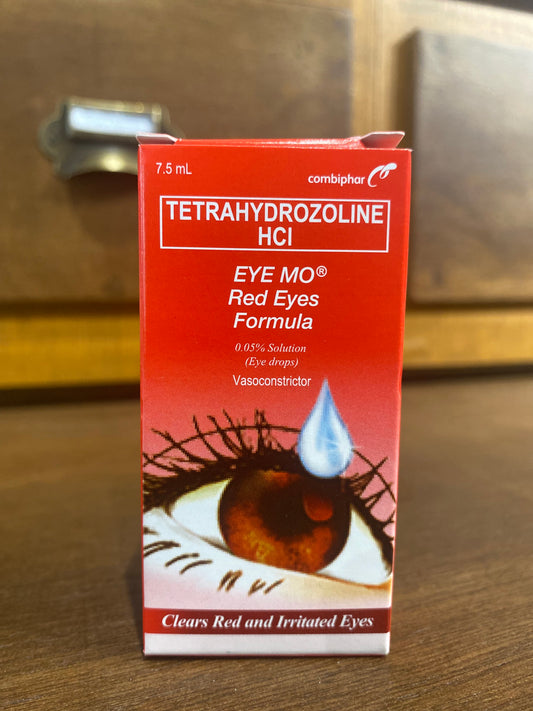 Tetrahydrozoline HCl (EYE MO) 7.5mL red eyes formula