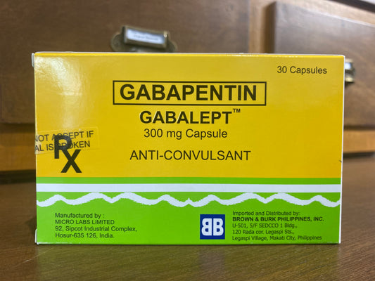 Gabapentin (Gabalept) 300mg Capsule