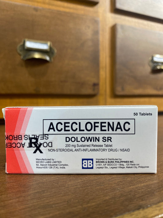 Aceclofenac (Dolowin SR) 200mg Sustained Release Tablet