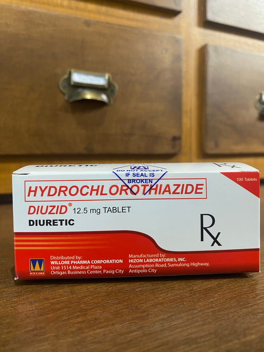 Hydrochlorothiazide (Diuzid) 12.5mg Tab