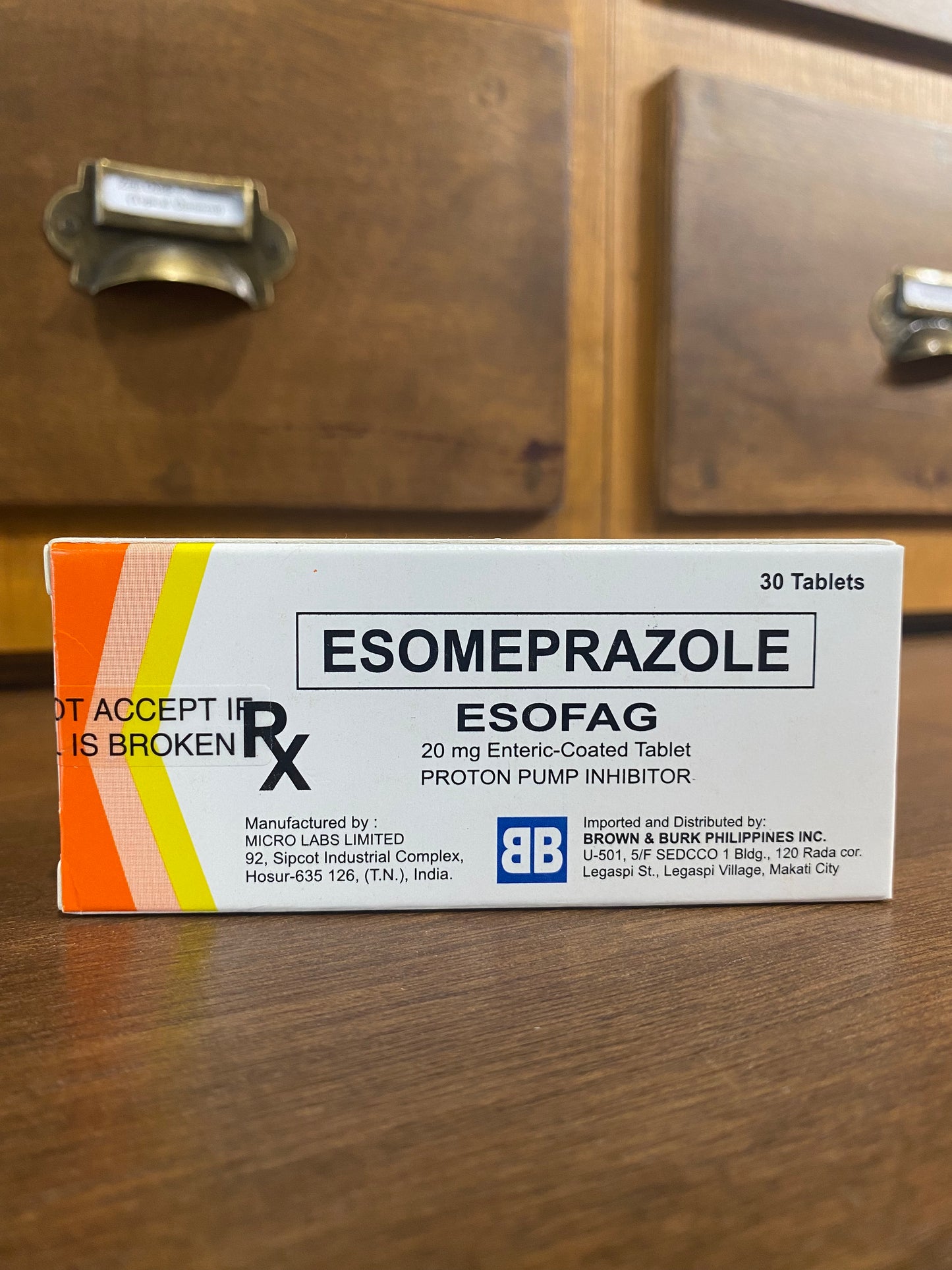 Esomesprazole (Esofag) 20mg Enteric-Coated Tablet