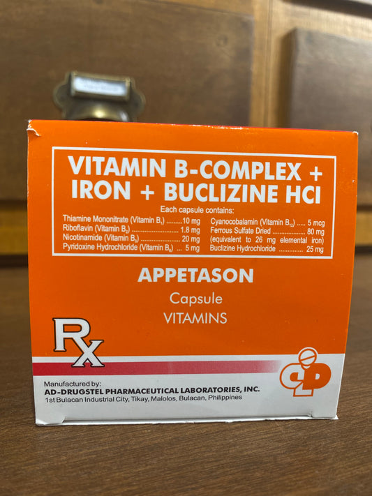 Vit. B-Complex + Iron + Buclizine Capsule (Appetason)