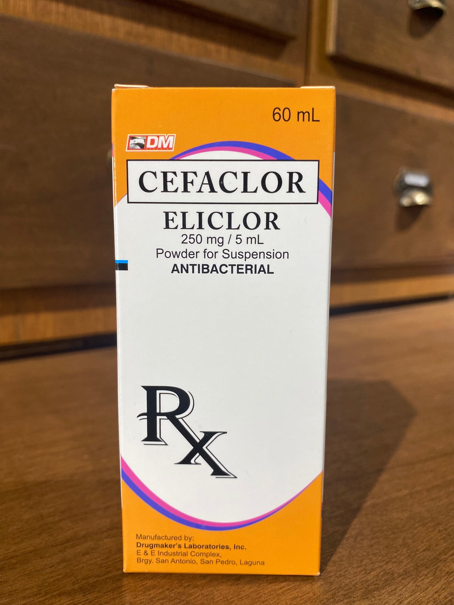 Cefaclor (ELICLOR) 250mg/5mL 60mL Powder suspension