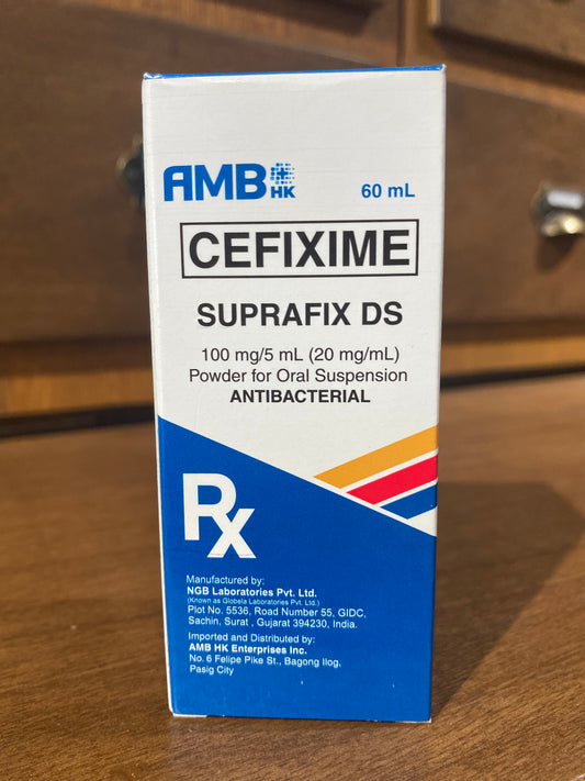 Cefixime (SUPRAFIX DS) 100mg/5mL 60mL Susp