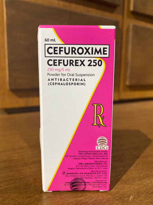 Cefuroxime (CEFUREX 250) 250mg/5mL Powder fo Oral Suspension 60mL