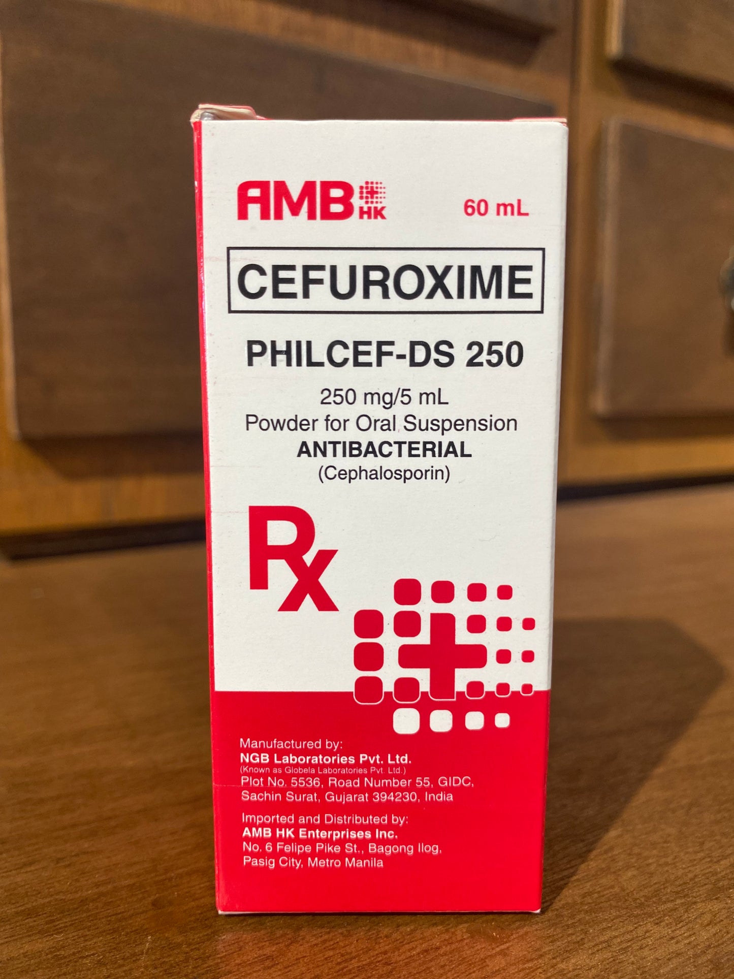 Cefuroxime (PHILCEF- DS 250) 250mg/5ml 60ml Suspension