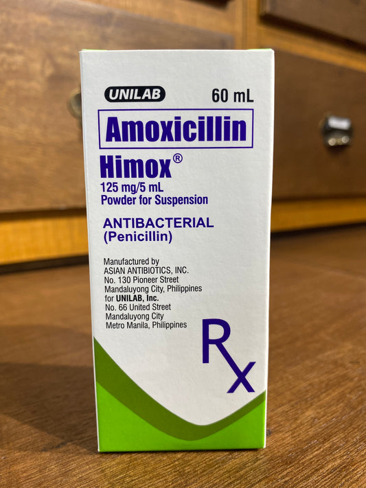 Amoxicillin (HIMOX) 125mg/5mL Powder for Suspension 60mL