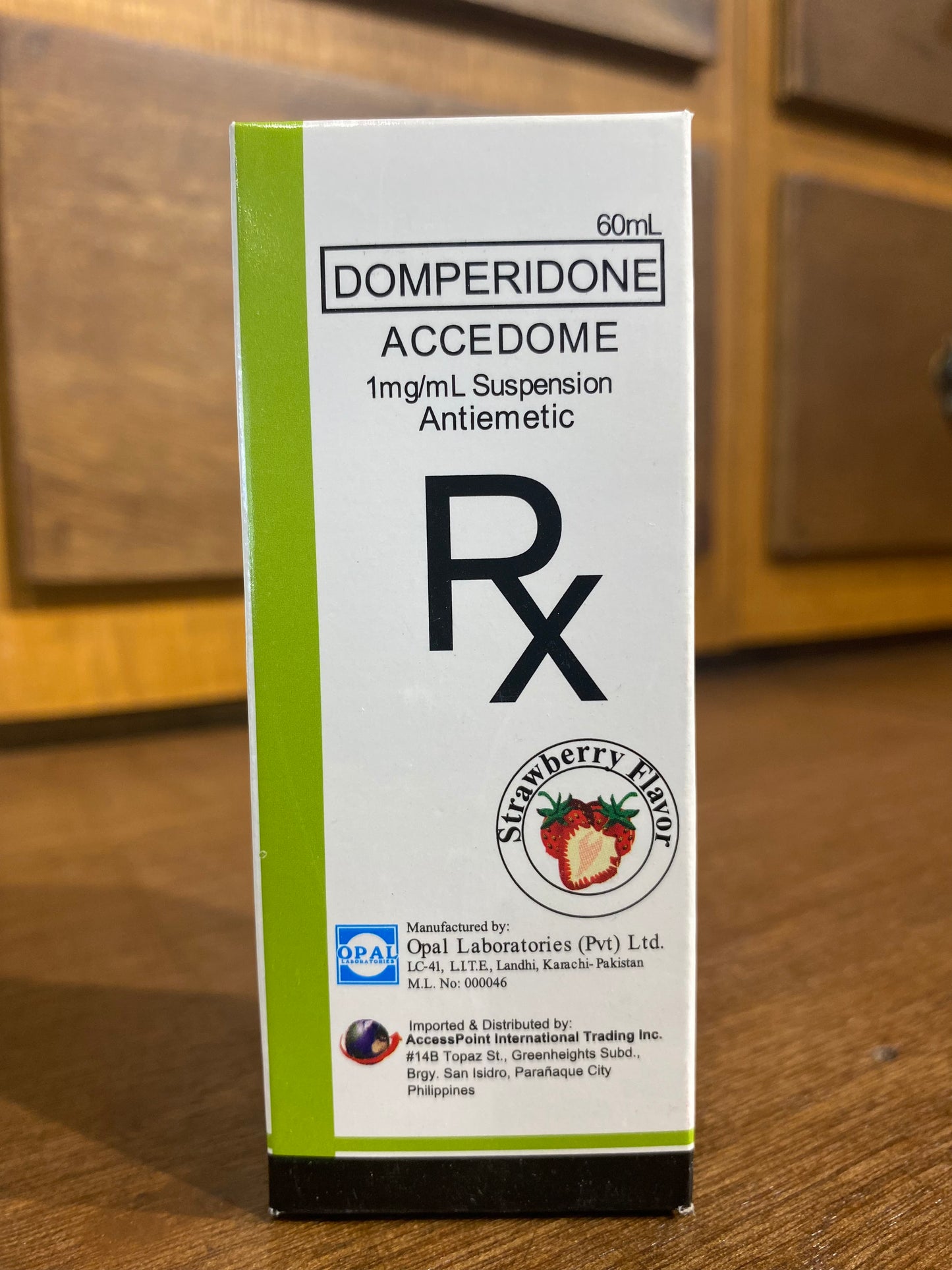 Domperidone (ACCEDOME) 1mg/mL, 60mL Suspension