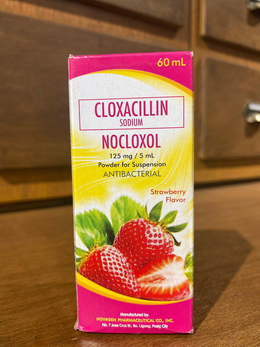 Cloxacillin Sodium (NOCLOXOL) 125mg/5mL, 60mL Suspension