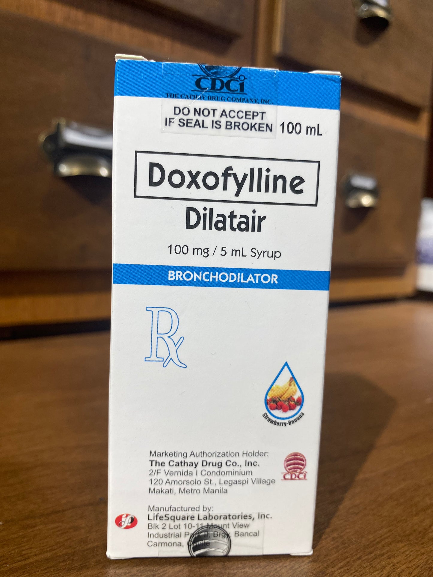 Doxofylline (DILATAIR) 100mg/ 5mL 100mL Syrup