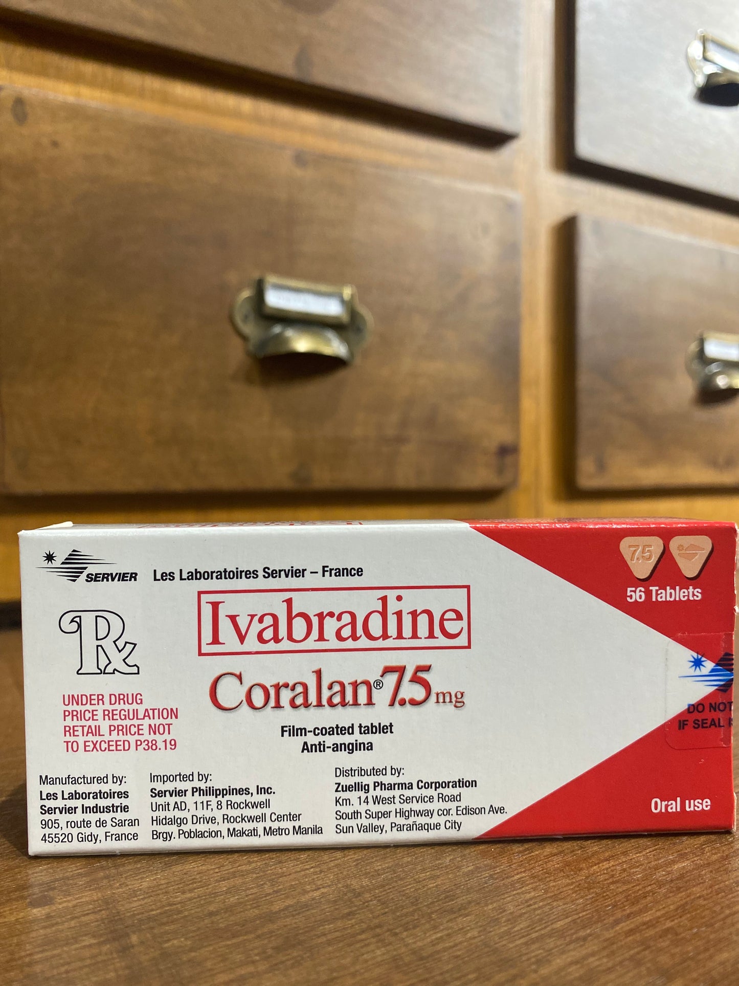 Ivabradine (Coralan) 7.5mg Film-Coated Tablet (56s)