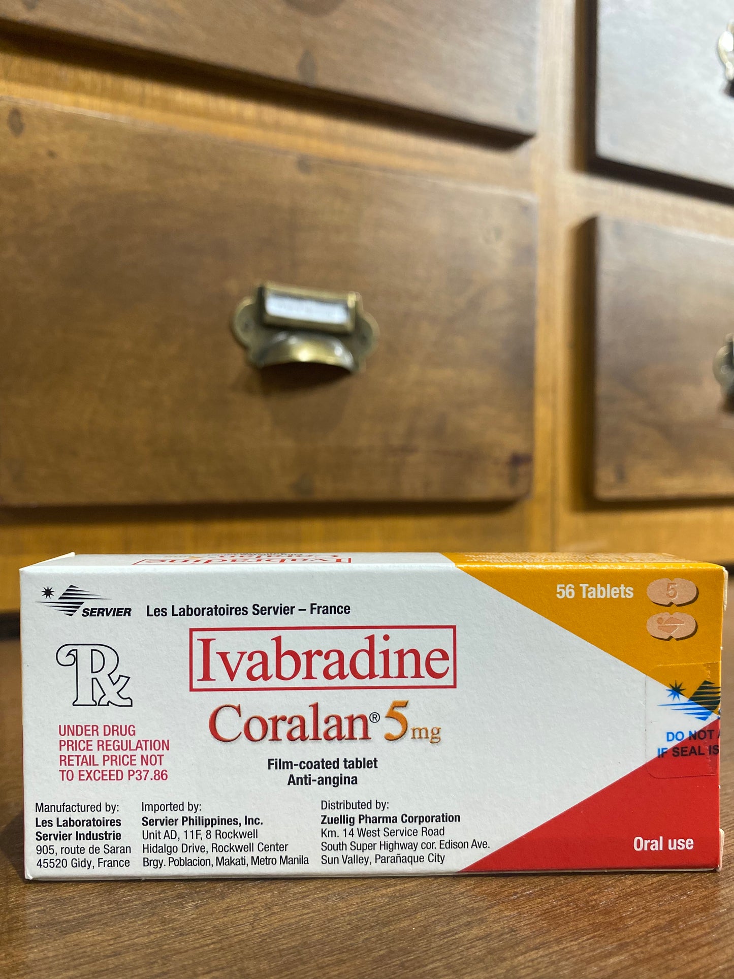 Ivabradine (Coralan) 5mg Film-Coated Tablet