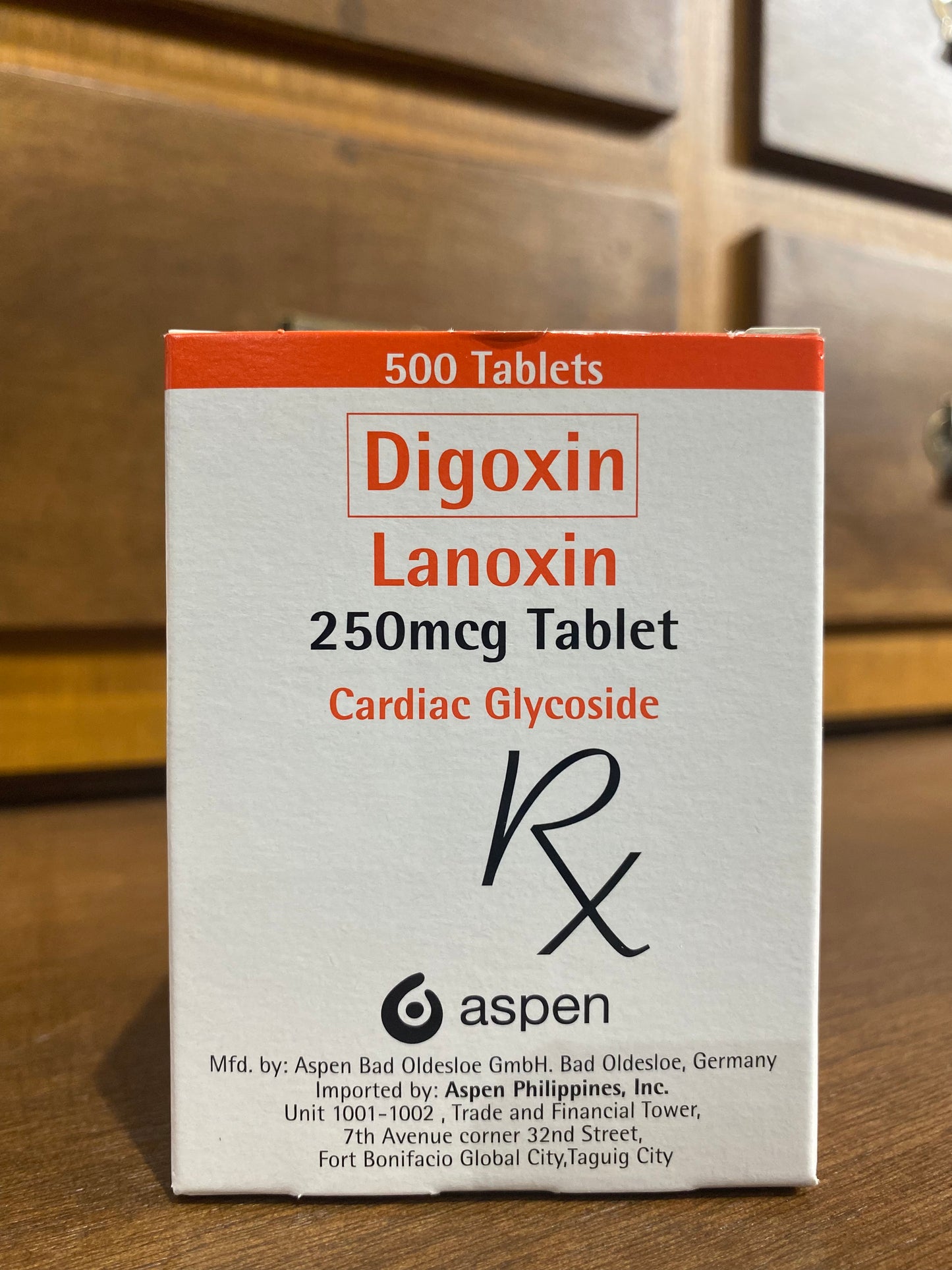 Digoxin (Lanoxin) 250mcg Tablet