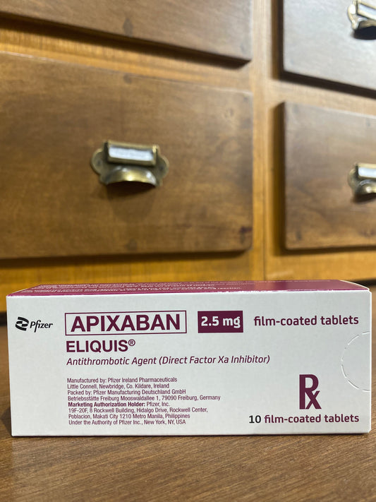Apixaban [Eliquis] 2.5 mg Tablet
