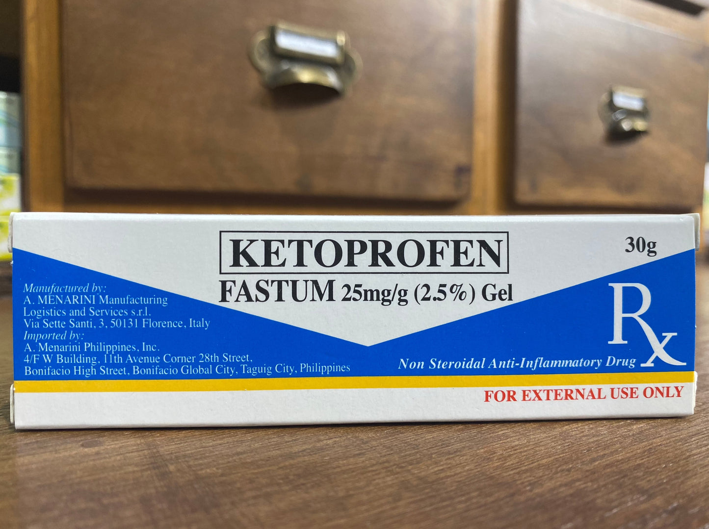 Ketoprofen (Fastum) 25mg/g (2.5%) 30g Gel