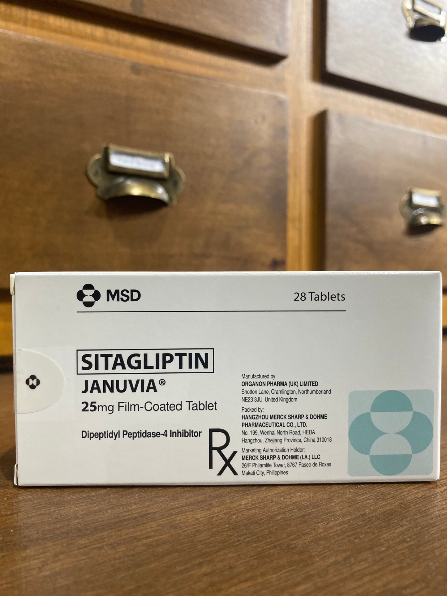 Sitagliptin (Januvia) 25mg Film-Coated Tablet (28s)