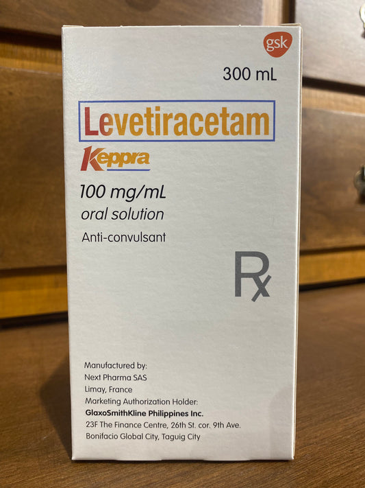 Levetiracetam (Keppra) 100mg/mL, 300mL Oral Solution