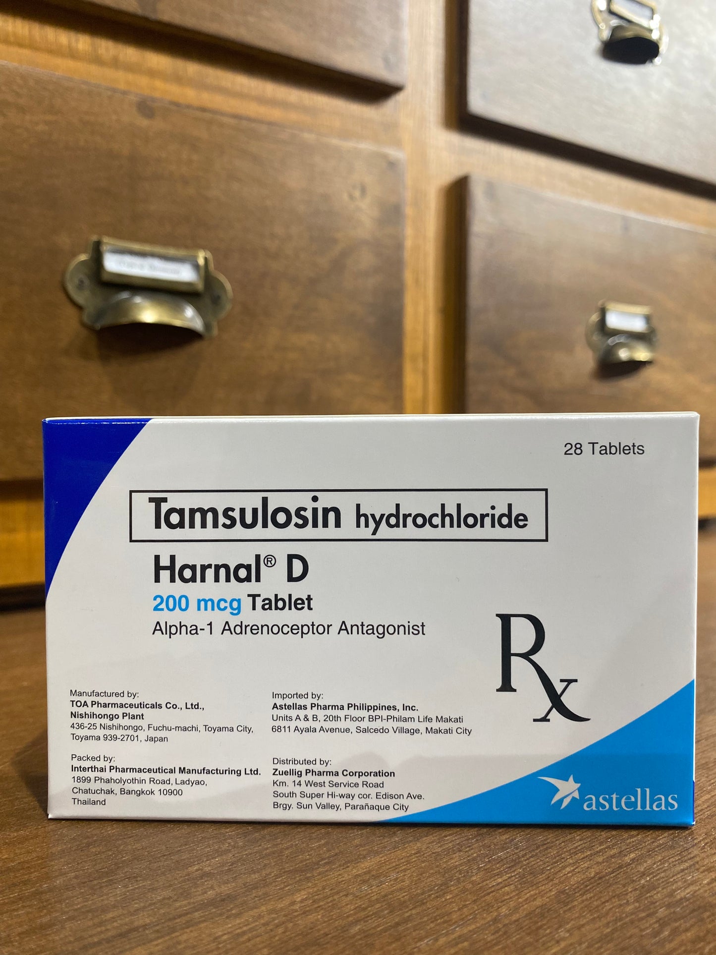 Tamsulosin Hydrochloride (Harnal D) 200mcg Tablet