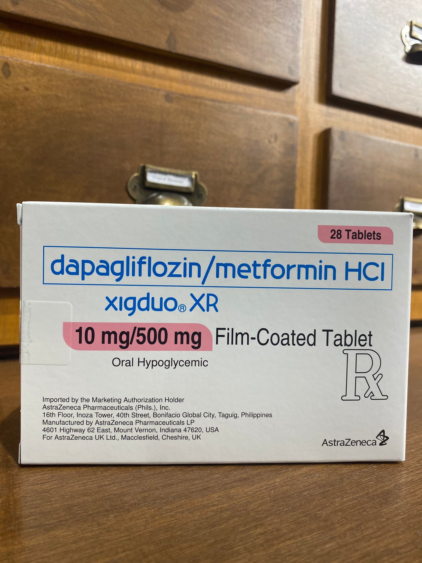 Dapagliflozin/Metformin HCI (XIGDUO-XR) 10mg/500mg Film-Coated Tablet